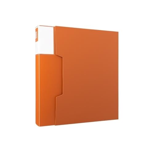 Dokumentenmappe Fächermappe Mehrlagiger A4-Ordner 80 Seiten Informationsheft mit Klarsichteinlagen Bürobedarf Notenmappe Schule Document Organizer(Orange) von Xumh2024-3
