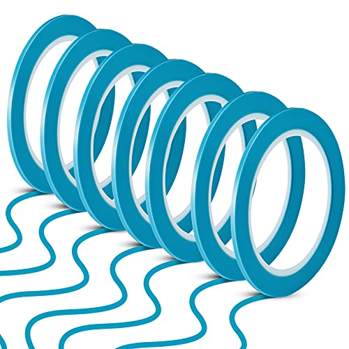 10 Rollen Feine Linie Bänder 1/8 Zoll 3 Millimeter Vinyl Feine Linie Kreppband Blaues Vinyl Automotive Kreppband Maler Band für Kurven Automobil Auto Maler, 33 Meter für Jede Rolle 10 Rollen Feine Linie Bänder 1/8 Zoll 3 Millimeter Vinyl Feine Linie Kreppband Blaues Vinyl Automotive Kreppband Maler Band für Kurven Automobil Auto Maler, 33 Meter für Jede Rolle von Xuniea