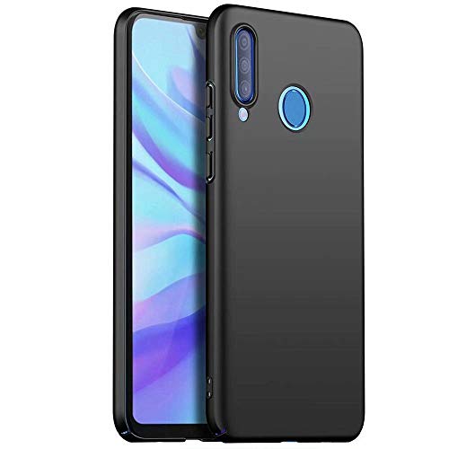 MUTOUREN PC Plastik Handyhülle für Huawei P30 Lite/Nova 4e Hülle Ultra Dünn Case Cover Schutzhülle Handytasche Anti-Kratzen Bumper Schutz Fall-Abdeckung, Schwarz von Xunlaixin