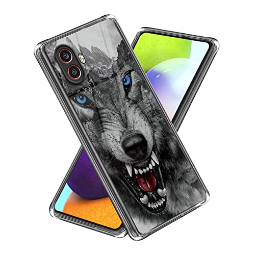 Xunlaixin Kompatibel mit Samsung Galaxy Xcover 6 Pro Hülle, mit Displayschutz, Klare weiche Silikon TPU Bumper Hülle Transparent für Samsung Galaxy Xcover 6 Pro (Wolf) von Xunlaixin