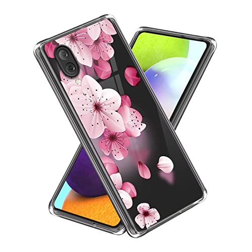 Xunlaixin Kompatibel mit Sony Xperia L3 Hülle, mit Displayschutz, Klare weiche Silikon TPU Bumper Hülle Transparent für Sony Xperia L3 (Pfirsichblüte) von Xunlaixin