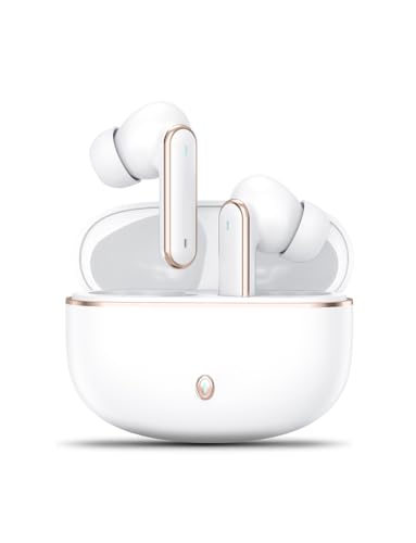 Kabellose Ohrhörer, Bluetooth 5.4 Kopfhörer mit 4 ENC Noise Cancelling Mikrofon, Kabellose In Ear Kopfhörer mit HiFi Stereo Deep Bass, Bluetooth Ohrhörer 30H Spielzeit, Touch Control, USB-C (Weiß) Kabellose Ohrhörer, Bluetooth 5.4 Kopfhörer mit 4 ENC Noise Cancelling Mikrofon, Kabellose In Ear Kopfhörer mit HiFi Stereo Deep Bass, Bluetooth Ohrhörer 30H Spielzeit, Touch Control, USB-C (Weiß) von Xunpuls
