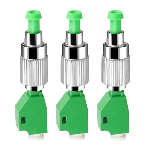 Xunsomten - 3 x FC auf LC-Adapter, Single-Mode 9/125um FC/APC-Stecker auf LC/APC-Buchse, Simplex-Hybrid-Glasfaser-Adapter-Anschluss von Xunsomten