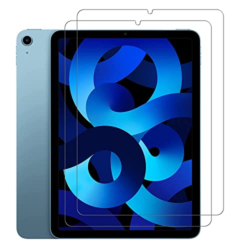 XunyLyee (2 Stück Schutzfolie für iPad Air 5./4. Generation (iPad Air 2022/ iPad Air 2020, 10,9-Zoll) Displayschutzfolie Panzer Schutz Glas Anti-Kratzer von XunyLyee