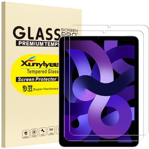 XunyLyee [2 Stück Panzer Schutz Glas Folie für iPad Air 5. Generation und iPad Air 4. Generation (10.9 Zoll) Schutzfolie von XunyLyee