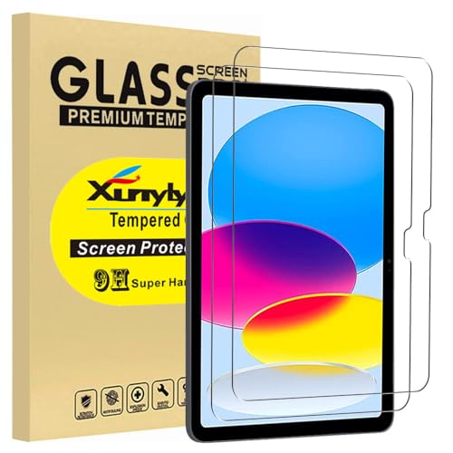 XunyLyee [2 Stück] Schutzfolie für iPad 10. Generation (Modell A2757, A2777), für iPad 2022 10.9 Zoll Displayschutzfolie Anti-Scratch von XunyLyee