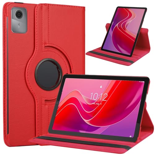 XunyLyee Hülle für Lenovo Tab M11 2024 PU-Leder 360° drehbare Multi-Winkel-Tasche mit Auto Sleep/Wake Funktion für Lenovo Tab M11 TB-330FU 11" - Rot XunyLyee Hülle für Lenovo Tab M11 2024 PU-Leder 360° drehbare Multi-Winkel-Tasche mit Auto Sleep/Wake Funktion für Lenovo Tab M11 TB-330FU 11" - Rot von XunyLyee