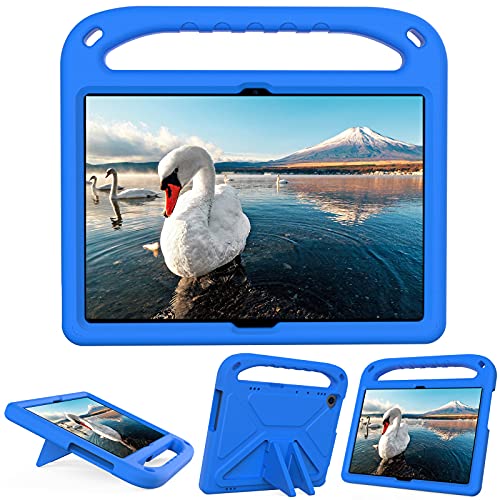 XunyLyee Kompatibel mit Lenovo M10 FHD REL Hülle, Eva Case Kinder Hülle [Handgriff Handle/Ständer] Schutzhülle für Lenovo M10 FHD REL TB-X605FC /TB-X605LC (10.1") - Blau von XunyLyee