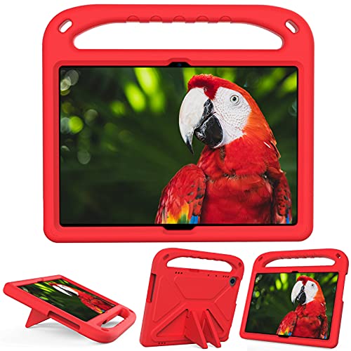 XunyLyee Kompatibel mit Lenovo Tab P10 Hülle, Eva Case Kinder Hülle [Handgriff Handle/Ständer] Schutzhülle für Lenovo Tab P10 TB-X705F/N/L (10.1") - Rot von XunyLyee