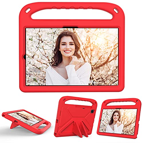 XunyLyee Kompatibel mit Samsung Galaxy Tab S6 Lite Hülle, Eva Case Kinder Hülle [Handgriff Handle/Ständer] Schutzhülle für Samsung Galaxy Tab S6 Lite 10.4" 2020 SM-P610 /P615 - Rot von XunyLyee