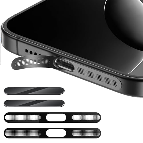 Xunzii 2 Stück Staubdichter Mesh-Aufkleber+ 2 Stück Camera Control Buttons Protector für iPhone 16/16 Pro/16 Plus/16 Pro Max, Schutz für Lautsprecher, 9H Dauerhaft Anti-Kratz Tastenfolien, Schwarz Xunzii 2 Stück Staubdichter Mesh-Aufkleber+ 2 Stück Camera Control Buttons Protector für iPhone 16/16 Pro/16 Plus/16 Pro Max, Schutz für Lautsprecher, 9H Dauerhaft Anti-Kratz Tastenfolien, Schwarz von Xunzii