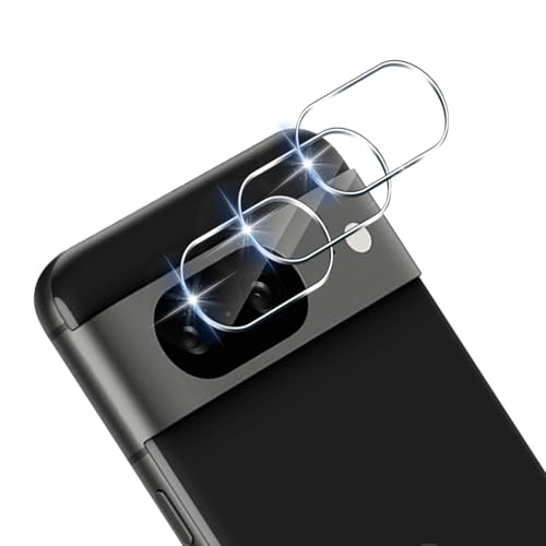 Xunzii 3 Stück Kameraschutz für Google Pixel 8 für Panzerglas, 9H Härte Anti- Kratzer Linse Schutzfolie, HD Klar Linse Glas Folie Anti-Kratzen Hinten Kamera Schutz von Xunzii