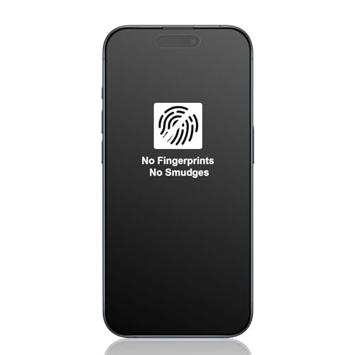 Xunzii Matt Full Screen Schutzfolie für iPhone 15 Pro 6,1"für Panzerglas, 2 Stück Anti-Fingerabdruck Matte Folie, 9H Härte Tempered Glas Schutzglas, Blendschutz Displayschutzfolie von Xunzii