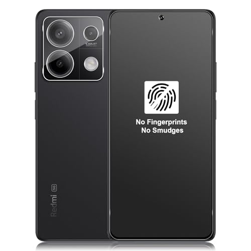 Xunzii Matt Schutzfolie für Xiaomi Redmi Note 13 5G für Panzerglas, Full Screen Anti-Fingerabdruck Matte Foile mit Kameraschutz [2+2 PCS], 9H Härte Schutzglas, Blendschutz Displayschutzfolie von Xunzii