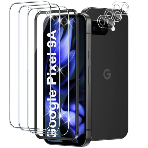 Xunzii Schutzfolie für Google Pixel 9A 5G für Panzerglas mit Kameraschutz [3+3 PCS], 0.33mm Ultra-Klar Schutzglas Folie, 9H Härte Displayschutzfolie, Anti-Kratzen Hartglasfolie von Xunzii