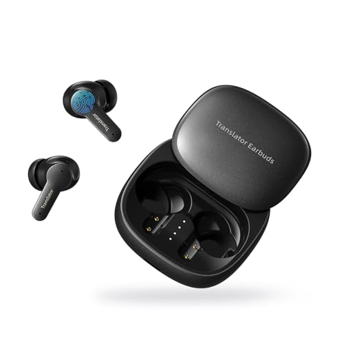 AI Kopfhörer Übersetzer, 3-in-1 Sprachübersetzer Kopfhörer 144 Sprachen mit App, 48H Bluetooth 5.4 Übersetzer Kopfhörer, 5 Übersetzungsmodi Echtzeit Übersetzer Ohrhörer für Lernen, Reisen, Business von Xupurtlk