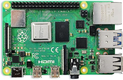 Raspberry Pi 4 Modell B 4 GB RAM, Cortex-A72 64 Bit Wi-FI Bluetooth (4 GB RAM) von Xute