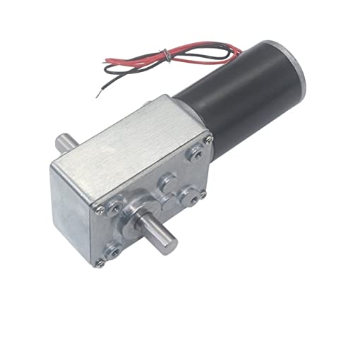 Getriebemotor mit hohem Drehmoment 5840-31ZY Doppelachsen-Turbinenschneckenmotor, kleiner Gleichstrommotor mit niedriger Drehzahl, elektrischer Grill-Werbetafelmotor (Color : 12v, Size : 12RPM) von Xuulan