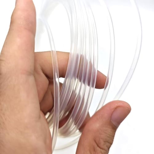 Xuulan 3D-Drucker-Teile, PTFE-Schlauch, transparentes Rohr, 2 x 4 mm, for 1,75 mm Extruder, heißes Ende(2 Meter) von Xuulan