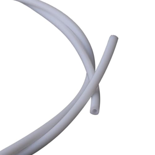 Xuulan 3D-Druckerteile PTFE-Schlauch Teflonrohr 4 mm x 2 mm 6 mm x 4 mm for 1,75 3 mm Filament 1 Meter weißes Zufuhrrohr(ID4mm OD6mm) von Xuulan