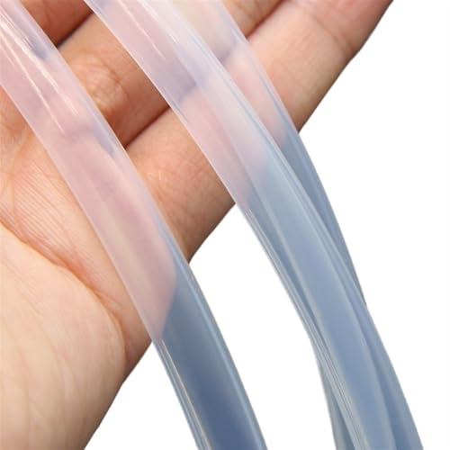 Xuulan FEP PTFE-Schlauch ID 0,5 mm 1 mm 4 mm 5 mm 6 mm 7 mm 8 mm 10 mm 12 mm F46 isolierter Schlauch starres Rohr 600 V for 3D-Drucker-Teile Rohr 1 Meter(Clear,ID 3mm x 5mm OD) von Xuulan