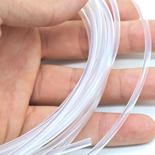 Xuulan Isolierter Schlauchextruder, 1 Meter PTFE-FEP-Schlauch for 3D-Druckerteile, Rohr-ID 0,5 mm, 4 mm, 5 mm, 6 mm, 7 mm, 8 mm, 10 mm, 12 mm, 14 mm(Clear,ID 0.5mm x 1mm OD) von Xuulan