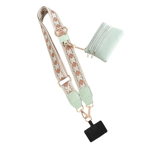 Xvilmaun Handygurt, Handy Kette, Modischer Handygurt Mit Reißverschlusstasche, Verstellbarer CrossbodyHandyschnur, Clip-Gurt-Tragetasche Mit Verstellbarer Brieftasche Für Reisen Und Camping von Xvilmaun