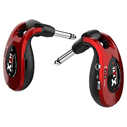 Xvive U2 Wireless Digital Transmitter/Receiver System for Guitar, Bass and Other Instruments, Rechargeable, 2.4 GHz Rosso Metallizzato Xvive U2 Wireless Digital Transmitter/Receiver System for Guitar, Bass and Other Instruments, Rechargeable, 2.4 GHz Rosso Metallizzato von Xvive