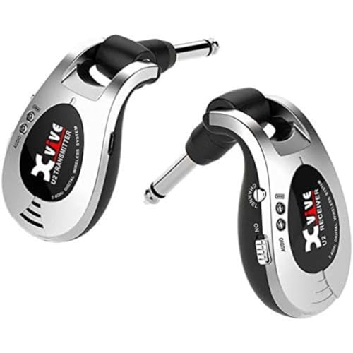 Xvive U2 Wireless Digital Transmitter/Receiver System for Guitar, Bass and Other Instruments, Rechargeable, 2.4 GHz silver Xvive U2 Wireless Digital Transmitter/Receiver System for Guitar, Bass and Other Instruments, Rechargeable, 2.4 GHz silver von Xvive