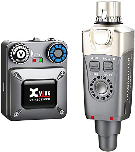 Xvive U4 In-Ear-Monitor, kabelloses digitales Monitorsystem, Schwarz von Xvive