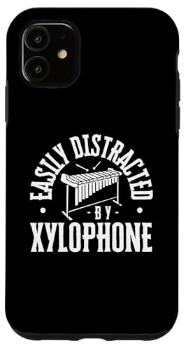 Lässt sich leicht vom Xylophon-Xylophon-Player ablenken Hülle für iPhone 11 von Xylophone Designs For Percussion Musician