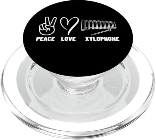 Peace Love Xylophon Herren Damen Xylophon Player PopSockets PopGrip für MagSafe Peace Love Xylophon Herren Damen Xylophon Player PopSockets PopGrip für MagSafe von Xylophone Designs For Percussion Musician
