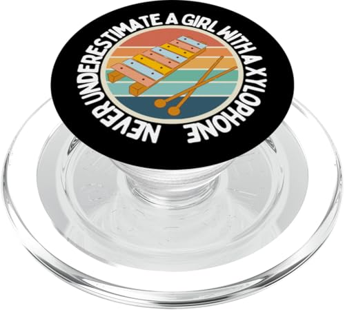 Unterschätzen Sie niemals ein Mädchen mit einem Xylophon PopSockets PopGrip für MagSafe Unterschätzen Sie niemals ein Mädchen mit einem Xylophon PopSockets PopGrip für MagSafe von Xylophone Designs For Percussion Musician