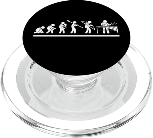 Vibraphone Evolution Men Marimba Funny Xylophon Player PopSockets PopGrip für MagSafe Vibraphone Evolution Men Marimba Funny Xylophon Player PopSockets PopGrip für MagSafe von Xylophone Designs For Percussion Musician