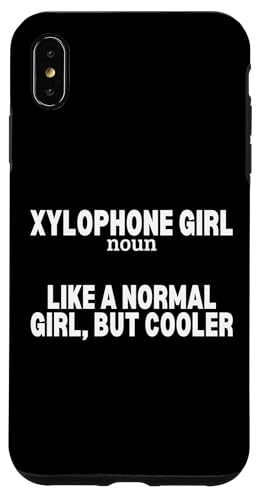 Xylophon Girl Definition Lustiger Frauen Xylophon Player Hülle für iPhone XS Max von Xylophone Designs For Percussion Musician