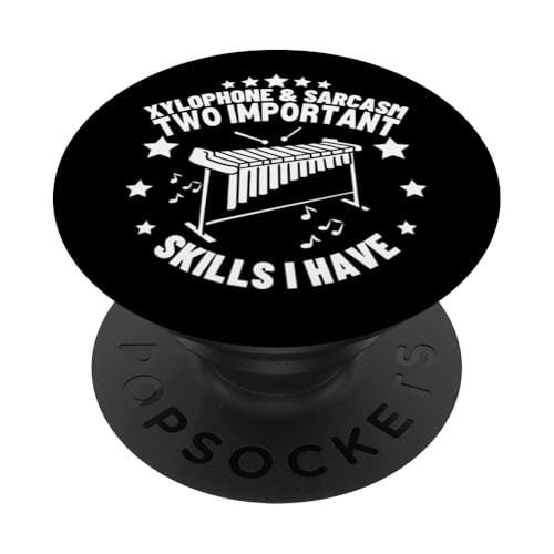 Xylophon und Sarkasmus Lustiger Xylophon-Player PopSockets Klebender PopGrip Xylophon und Sarkasmus Lustiger Xylophon-Player PopSockets Klebender PopGrip von Xylophone Designs For Percussion Musician