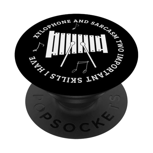 Xylophon und Sarkasmus Lustiger Xylophon-Player PopSockets Klebender PopGrip Xylophon und Sarkasmus Lustiger Xylophon-Player PopSockets Klebender PopGrip von Xylophone Designs For Percussion Musician