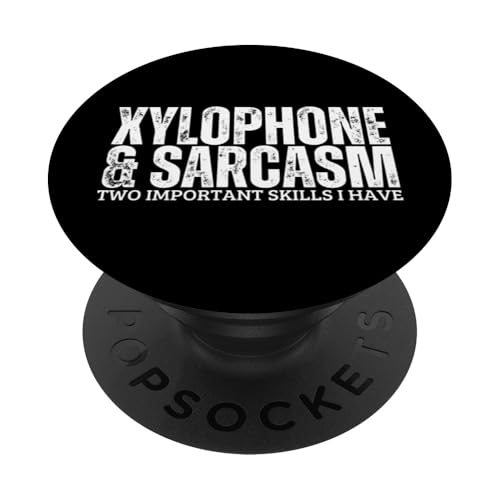 Xylophon und Sarkasmus Lustiger Xylophon-Player PopSockets Klebender PopGrip Xylophon und Sarkasmus Lustiger Xylophon-Player PopSockets Klebender PopGrip von Xylophone Designs For Percussion Musician
