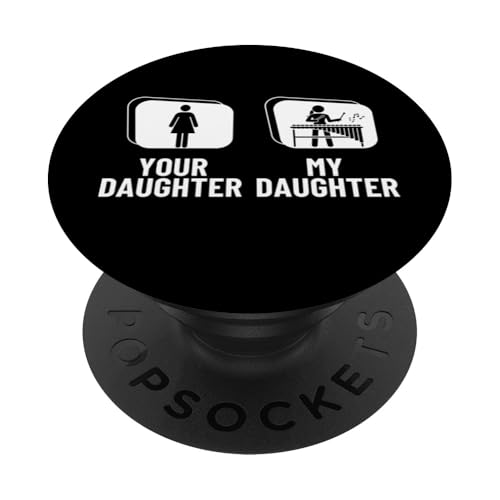 Your Daughter My Daughter Marimba Vibraphone Lustiges Xylophon PopSockets Klebender PopGrip von Xylophone Designs For Percussion Musician