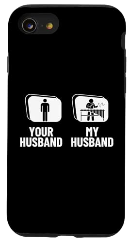 Your Husband My Husband Marimba Vibraphone Funny Xylophon Hülle für iPhone SE (2020) / 7 / 8 von Xylophone Designs For Percussion Musician
