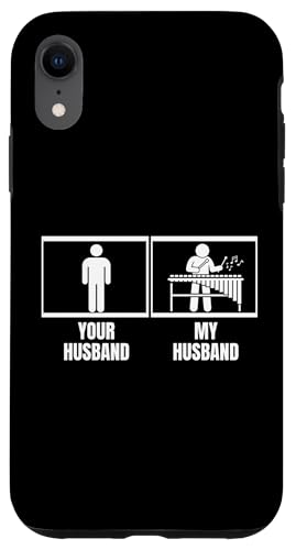 Your Husband My Husband Marimba Vibraphone Funny Xylophon Hülle für iPhone XR von Xylophone Designs For Percussion Musician