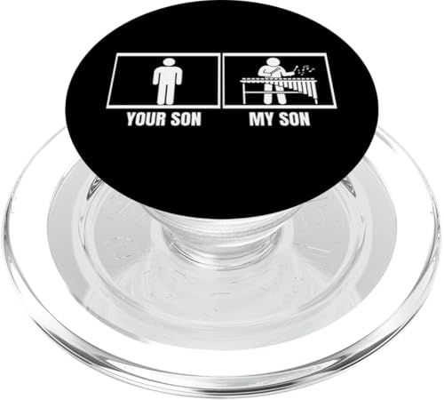 Your Son My Son Marimba Vibraphone Lustiges Xylophon PopSockets PopGrip für MagSafe Your Son My Son Marimba Vibraphone Lustiges Xylophon PopSockets PopGrip für MagSafe von Xylophone Designs For Percussion Musician