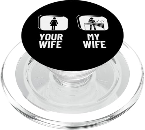 Your Wife My Wife Marimba Vibraphone Lustiges Xylophon PopSockets PopGrip für MagSafe von Xylophone Designs For Percussion Musician