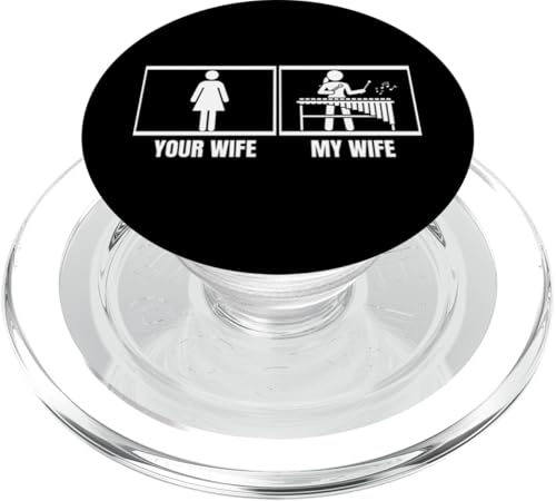 Your Wife My Wife Marimba Vibraphone Lustiges Xylophon PopSockets PopGrip für MagSafe Your Wife My Wife Marimba Vibraphone Lustiges Xylophon PopSockets PopGrip für MagSafe von Xylophone Designs For Percussion Musician