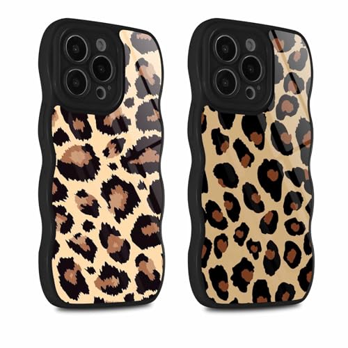 Xylota 2 Stück Handyhülle für iPhone 16 Pro 6,3" Hülle mit Muster Aesthetic Leopard, Niedliche Curly Wave TPU Design Case für Mädchen Frauen, Weiche Silikon Bumper Stoßfest Schutzhülle Cover, 03 Xylota 2 Stück Handyhülle für iPhone 16 Pro 6,3" Hülle mit Muster Aesthetic Leopard, Niedliche Curly Wave TPU Design Case für Mädchen Frauen, Weiche Silikon Bumper Stoßfest Schutzhülle Cover, 03 von Xylota