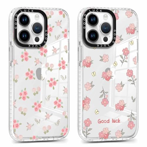 Xylota 2 Stück Transparent Handyhülle für iPhone 13 Pro 6,1" Hülle, Durchsichtig Case Muster Aesthetic Blumen Mädchen Frauen Schutzhülle, Weich Silikon TPU Bumper Stoßfeste Cover für iPhone 13 Pro,25 Xylota 2 Stück Transparent Handyhülle für iPhone 13 Pro 6,1" Hülle, Durchsichtig Case Muster Aesthetic Blumen Mädchen Frauen Schutzhülle, Weich Silikon TPU Bumper Stoßfeste Cover für iPhone 13 Pro,25 von Xylota