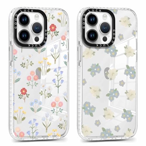 Xylota 2 Stück Transparent Handyhülle für iPhone 16 Pro Max 6,9" Hülle, Durchsichtig Case Muster Aesthetic Blumen Mädchen Frauen Schutzhülle, Weich Silikon TPU Stoßfeste Cover für iPhone 16 Pro Max,24 Xylota 2 Stück Transparent Handyhülle für iPhone 16 Pro Max 6,9" Hülle, Durchsichtig Case Muster Aesthetic Blumen Mädchen Frauen Schutzhülle, Weich Silikon TPU Stoßfeste Cover für iPhone 16 Pro Max,24 von Xylota