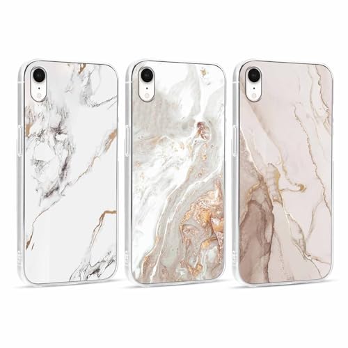 Xylota 3 Stück Handyhülle für iPhone X/iPhone XS 5,8" Hülle, Transparent Mode Case mit Aesthetic Marmor Muster, Weich Silikon Ultra Dünn TPU Stoßfeste Kratzfest Schutzhülle Cover für iPhone X,02 Xylota 3 Stück Handyhülle für iPhone X/iPhone XS 5,8" Hülle, Transparent Mode Case mit Aesthetic Marmor Muster, Weich Silikon Ultra Dünn TPU Stoßfeste Kratzfest Schutzhülle Cover für iPhone X,02 von Xylota