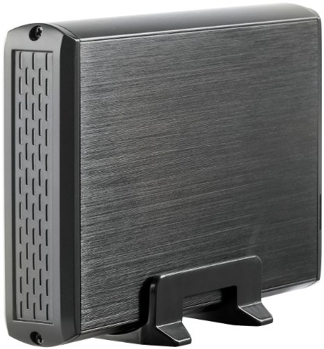 Xystec Festplattengehäuse SATA: Externes USB-3.0-Gehäuse für 3,5"-SATA-HDD HDE-1335.Black (Externe Festplattengehäuse, Festplatte Gehäuse, Laufwerke) von Xystec