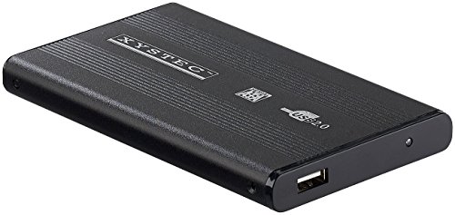 Xystec HDD Gehäuse: 2,5" Alu-Festplattengehäuse USB 2.0 für SATA-Festplatten (Gehäuse Externe Festplatte, Externes Festplattengehäuse, Festplattenadapter) von Xystec